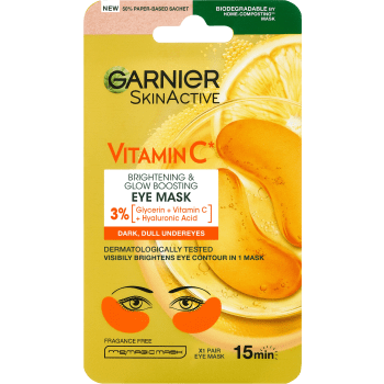 Ögonmask Vitamin C Brightening & Glow boosting Eye mask 1-p Garnier.