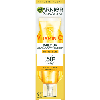 Ansiktskräm Vitamin C Daily UV Glow Boosting Fluid Invisible SPF50 40ml Garnier.