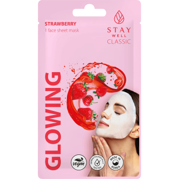Ansiktsmask Classic Strawberry Mask 1-p Stay Well.