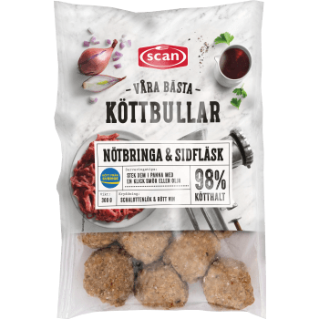 Köttbullar Våra Bästa 98% Kötthalt 300g Scan.