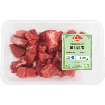 Grytbitar Av Nöt ca 800g Gudruns.
