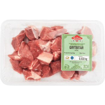 Grytbitar Av Fläsk ca 600g Gudruns.