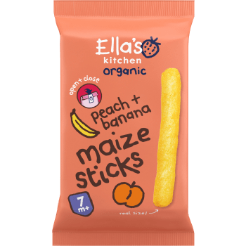 Maize sticks persika & banan 7m 16g Ellas Kitchen.