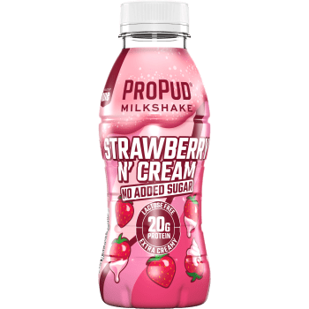 Proteinmilkshake Strawberry n' Cream ProPud Laktosfri 1,5% 330ml NIJE.
