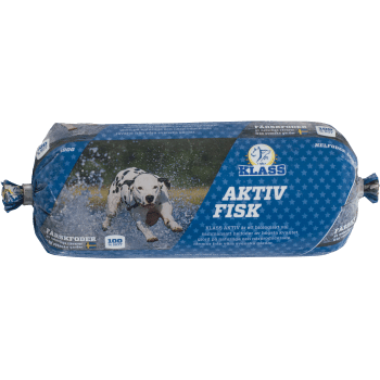 Helfoder Hund Aktifv Fisk Fryst 500g Klass.