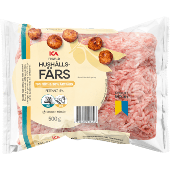 Hushållsfärs Färsk 500g ICA.