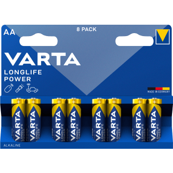 Batteri Longlife power AA 8-p.
