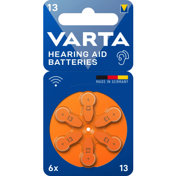 Hörapparat 13 6-pack orange.