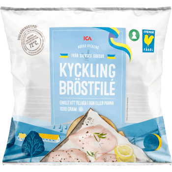 Kycklingbröstfile Fryst 1kg ICA.