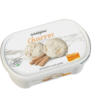 Gräddglass Churros 500ml Triumf Glass.