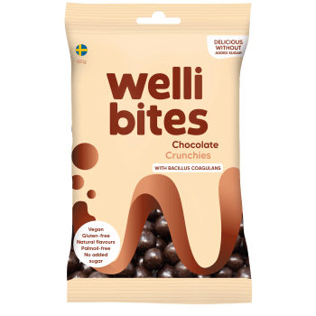 Godis Chocolate crunchies 50g Wellibites.