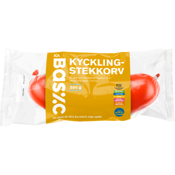 Kycklingstekkorv 550g ICA Basic.