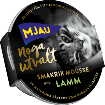 Kattmat Våt Noga utvalt Lamm 85g Mjau.