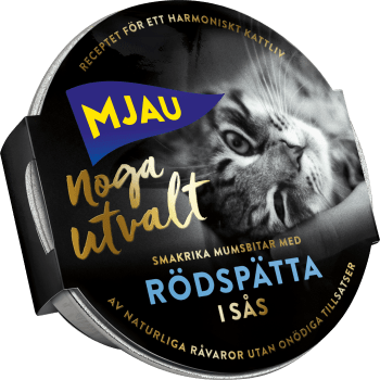 Kattmat Våt Noga utvalt Rödspätta 85g Mjau.