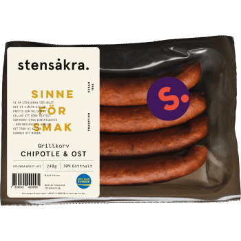 Kryddkorv Chipotle Ost 70% Kötthalt 240g Stensåkra.