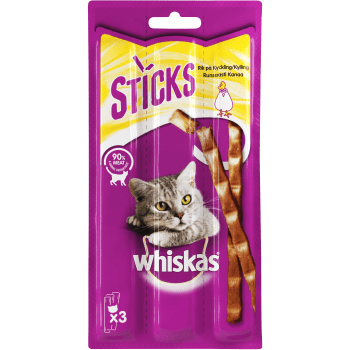 Kattgodis Sticks Kyckling 3-p 18g Whiskas.