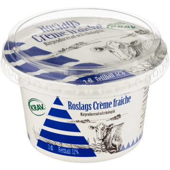 Creme Fraiche 34 % KRAV 200ml Roslagsmjölk.