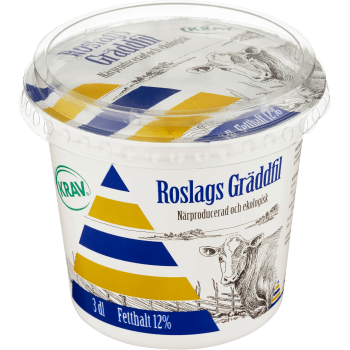 Gräddfil 12% KRAV 300ml Roslagsmjölk.
