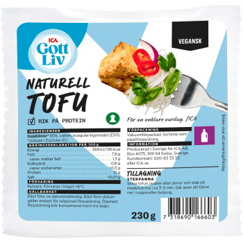 Tofu Naturell 230g ICA Gott Liv.