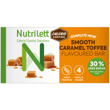Viktkontroll Bar Smooth Caramel 4-p Nutrilett.