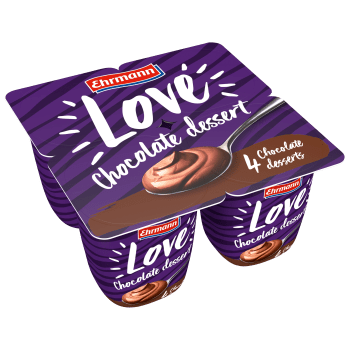 Pudding Choklad Love Dessert 4-p 2% 400g Ehrmann.
