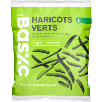 Haricots verts Fryst 1000g ICA Basic.