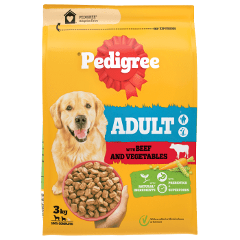 Hundmat Pedi Adult Oxe&Grönsaker 3000 Gram Pedigree.