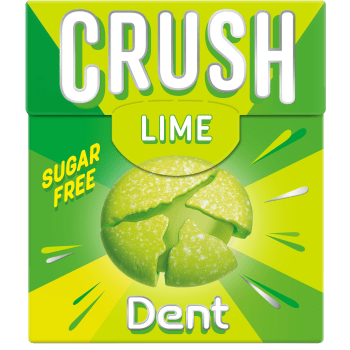 Halstabletter Crush Lime 25g Dent.