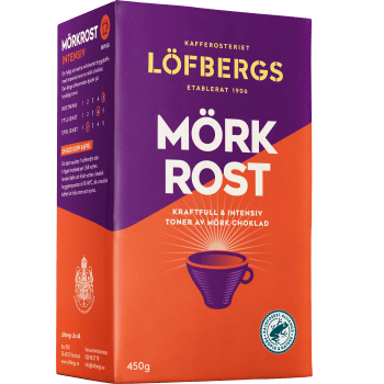 Kaffe Mörkrost Brygg 450g Löfbergs.