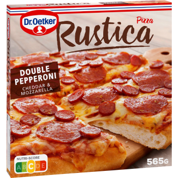 Pizza Rustica double pepperoni 565g Dr.Oetker.