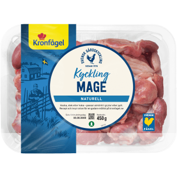 Kycklingmage 450g Kronfågel.