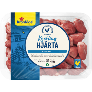 Kycklinghjärta 450g Kronfågel.