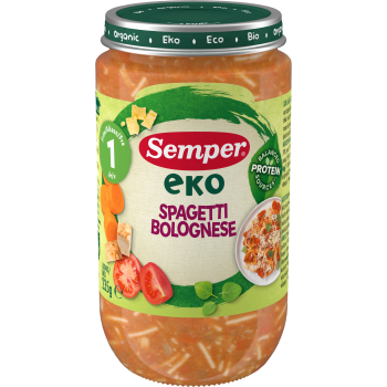 Barnmat Spagetti bolognese Eko 1år 235g Semper.