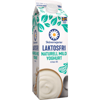 Yoghurt Mild Naturell Laktosfri 3% 1l Skånemejerier.