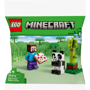 LEGO Minipåse Steve o Baby Panda 30672.