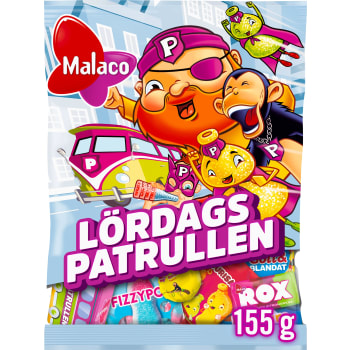 Godis Lördagspatrullen 155g Malaco.