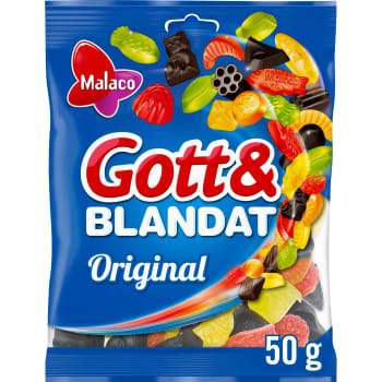 Gott & blandat 50g Malaco.