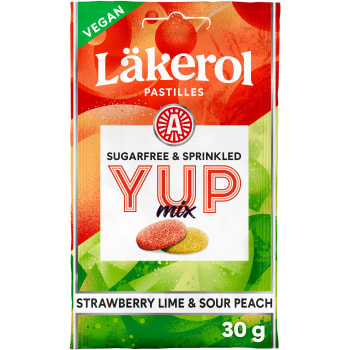 Pastiller Jordgubb lime 30g Läkerol.