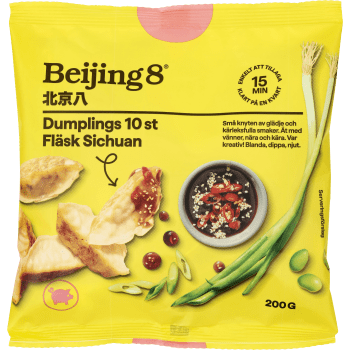 Beijing8 Dumplings 10 st Kyckling mild vitlök.