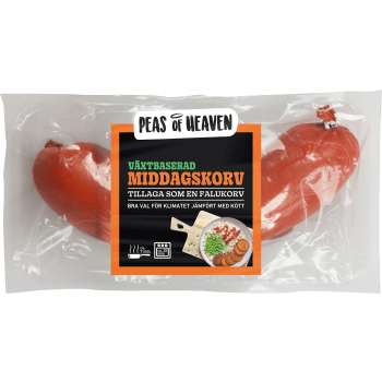 Middagskorv vegansk 350g Peas of Heaven.