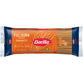 Pasta Spaghetti Fullkorn 1kg Barilla.