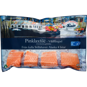 Pinklaxfilé 400g Polar seafood.