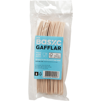 Gaffel Trä 25-p ICA Basic.