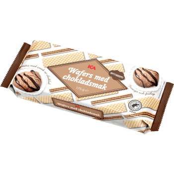 Wafers choklad 175 g ICA.
