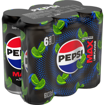 Läsk Cola Max Lime 6x33cl Pepsi.