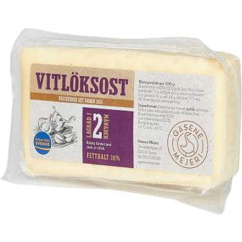 Vitlöksost ca 500g Gäsene Mejeri.