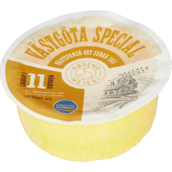 Västgöta Special 34% ca 1000g Gäsene Mejeri.