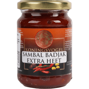 Sambal Hot Badjak 200g Koningsvogel.