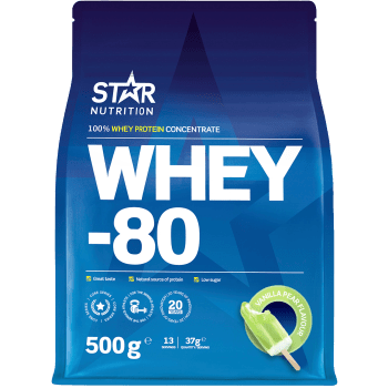 Proteinpulver Whey 80 Päron 500g Star Nutrition.