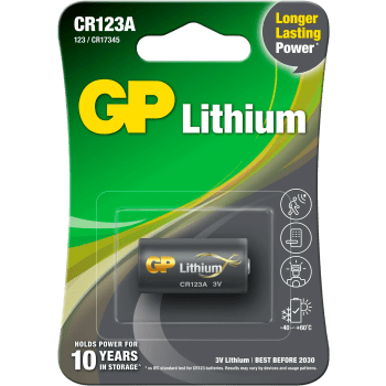 Batteri GP Lithium CR123A 1st GP.